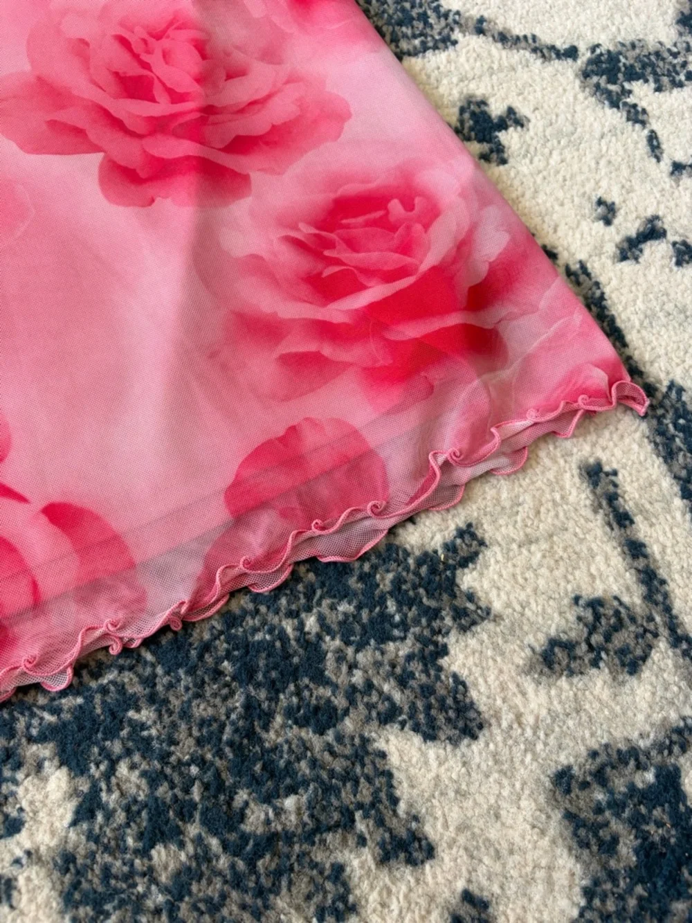 Urban Outfitters Pink Rose Maxi Skirt MEDIUM - Picture 7 of 8